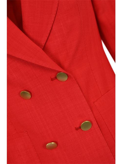 Blazer doppiopetto J-Coral in viscosa Rosso Tagliatore | J-CORAL1EK 34015946